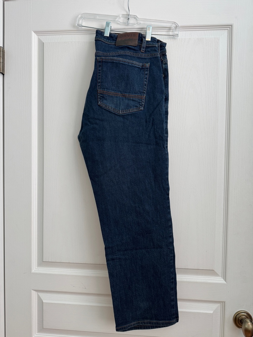 Orvis Men's Relaxed Jeans - Dark Blue Denim